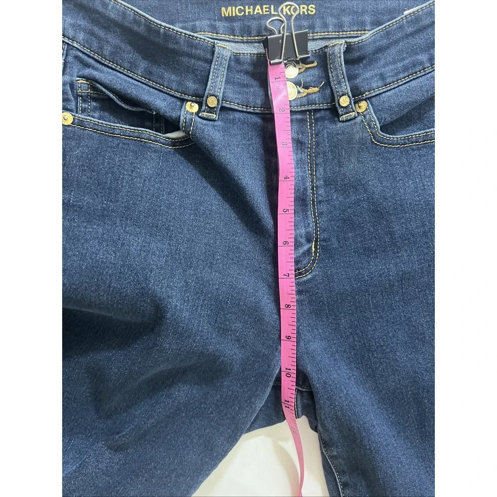 Michael Kors Blue Flare Jeans Size‎ 8 Dark Blue , Retro , Bohemian Y2K